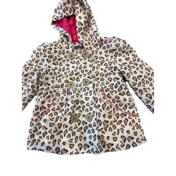 Pink Platitum SZ 5/6 girls raincoat animal print cheetah‎ pink - Picture 3 of 6